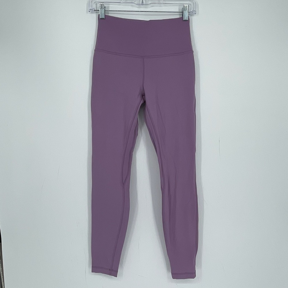 Lululemon Women's Purple Align High Rise Lounge Workout Gym Yoga Leggings Size 4